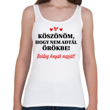 PRINTFASHION Nem adtál örökbe - Női atléta - Fehér női trikó