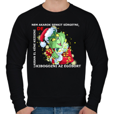 PRINTFASHION Nem akarok senkit sürgetni, de - Férfi pulóver - Fekete férfi pulóver, kardigán