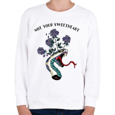 PRINTFASHION Nem az édesed - Gyerek pulóver - Fehér