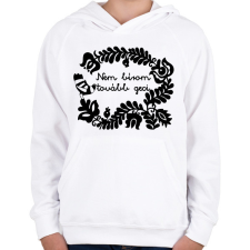 PRINTFASHION Nem bírom tovább geci - Gyerek kapucnis pulóver - Fehér gyerek pulóver, kardigán