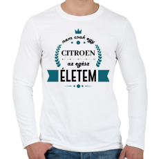 PRINTFASHION Nem csak egy Citroen - Férfi hosszú ujjú póló - Fehér