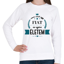 PRINTFASHION Nem csak egy Fiat - Női pulóver - Fehér női pulóver, kardigán