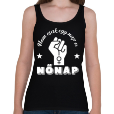 PRINTFASHION Nem csak egy nap - Női atléta - Fekete