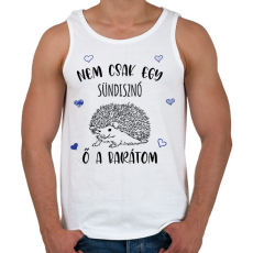 PRINTFASHION Nem csak egy sündisznó - Férfi atléta - Fehér