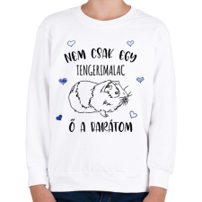 PRINTFASHION Nem csak  egy tengerimalac - Gyerek pulóver - Fehér gyerek pulóver, kardigán