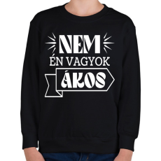 PRINTFASHION Nem én vagyok - Névvel (fehér) - Gyerek pulóver - Fekete