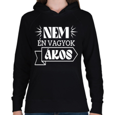 PRINTFASHION Nem én vagyok - Névvel (fehér) - Női kapucnis pulóver - Fekete női pulóver, kardigán