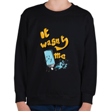 PRINTFASHION Nem én voltam - Gyerek pulóver - Fekete gyerek pulóver, kardigán