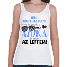 PRINTFASHION Nem gondoltam volna hogy én leszek a legmenőbb apuka - Női atléta - Fehér