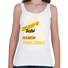 PRINTFASHION nem haragot tartok - Női atléta - Fehér