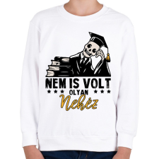 PRINTFASHION Nem is volt olyan nehéz - Gyerek pulóver - Fehér gyerek pulóver, kardigán