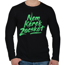 PRINTFASHION nem-kerek-zacskot-paint-mint - Férfi hosszú ujjú póló - Fekete férfi póló