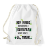 PRINTFASHION Nem mindig dolgozom a kertemen - Fekete - Sportzsák, Tornazsák - Fehér