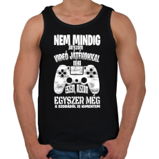 PRINTFASHION Nem mindig játszom videó játékokkal... - Férfi atléta - Fekete