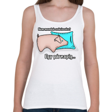 PRINTFASHION Nem mondok szóvicceket egy párnaPig - Női atléta - Fehér