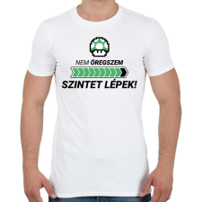 PRINTFASHION Nem öregszem, szintet lépek! - Férfi póló - Fehér férfi póló