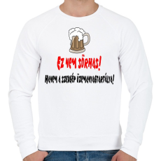 PRINTFASHION nem sörhas - Férfi pulóver - Fehér