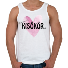 PRINTFASHION Nem szabad a Kisökörnek... - Férfi atléta - Fehér