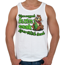 PRINTFASHION Nem vagyok alkesz csak szeretek inni - Férfi atléta - Fehér