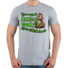 PRINTFASHION Nem vagyok alkesz csak szeretek inni - Férfi póló - Sport szürke férfi póló