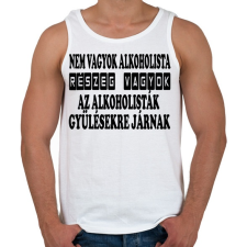 PRINTFASHION Nem vagyok alkoholista - Férfi atléta - Fehér atléta, trikó