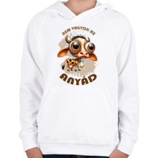 PRINTFASHION Nem vagyok az anyád - Gyerek kapucnis pulóver - Fehér gyerek pulóver, kardigán