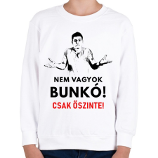 PRINTFASHION nem vagyok bunkó! - Gyerek pulóver - Fehér gyerek pulóver, kardigán