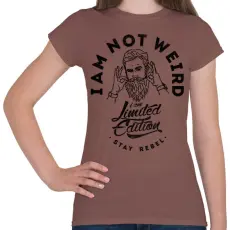 PRINTFASHION Nem vagyok furcsa - Női póló - Mogyoróbarna