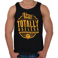 PRINTFASHION Nem vagyok haszontalan - Férfi atléta - Fekete