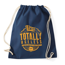 PRINTFASHION Nem vagyok haszontalan - Sportzsák, Tornazsák - Sötétkék tornazsák