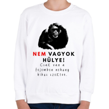 PRINTFASHION nem vagyok hülye - Gyerek pulóver - Fehér gyerek pulóver, kardigán