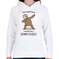 PRINTFASHION Nem vagyok lusta - Lajháros - Női kapucnis pulóver - Fehér