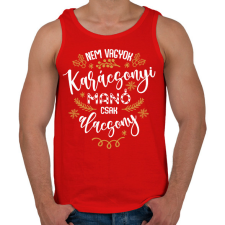 PRINTFASHION Nem vagyok manó - Férfi atléta - Piros atléta, trikó