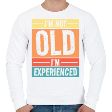 PRINTFASHION Nem vagyok öreg - Férfi pulóver - Fehér