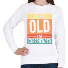 PRINTFASHION Nem vagyok öreg - Női pulóver - Fehér