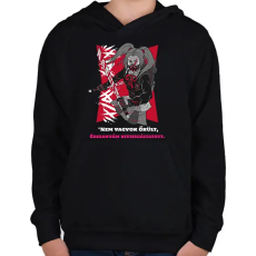 PRINTFASHION Nem vagyok őrült, édesanyám kivizsgáltatott. - Gyerek kapucnis pulóver - Fekete