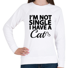 PRINTFASHION Nem vagyok szingli - Női pulóver - Fehér