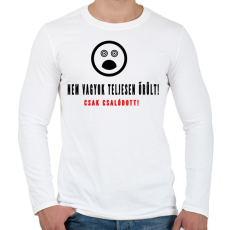 PRINTFASHION nem vagyok teljesen őrült - Férfi hosszú ujjú póló - Fehér