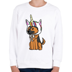 PRINTFASHION Német egyszarvújuhász - Gyerek pulóver - Fehér