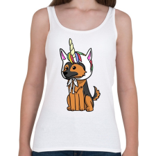 PRINTFASHION Német egyszarvújuhász - Női atléta - Fehér női trikó