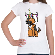 PRINTFASHION Német egyszarvújuhász - Női póló - Fehér
