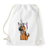 PRINTFASHION Német egyszarvújuhász - Sportzsák, Tornazsák - Fehér