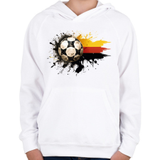 PRINTFASHION Német szurkoló - Gyerek kapucnis pulóver - Fehér gyerek pulóver, kardigán