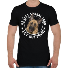 PRINTFASHION Németjuhász - Férfi póló - Fekete