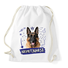 PRINTFASHION Németjuhász firka - Sportzsák, Tornazsák - Fehér tornazsák