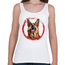 PRINTFASHION németjuhász kutyus - Női atléta - Fehér