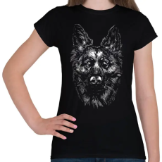 PRINTFASHION Németjuhász - Női póló - Fekete
