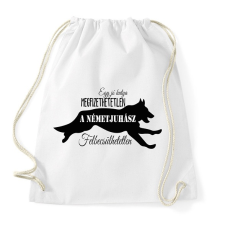 PRINTFASHION németjuhász - Sportzsák, Tornazsák - Fehér tornazsák
