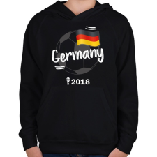 PRINTFASHION Németország - Gyerek kapucnis pulóver - Fekete gyerek pulóver, kardigán