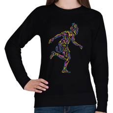 PRINTFASHION Neon női focista - Női pulóver - Fekete